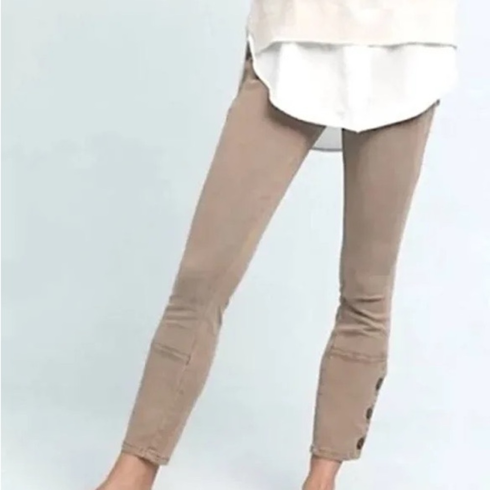 Anthropologie : Serif Corduroy Button Ankle Pants - 26P